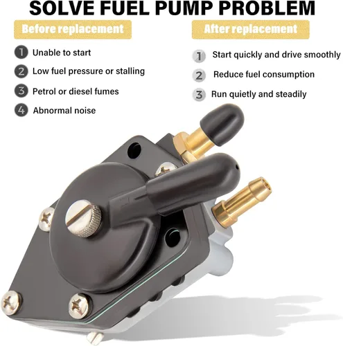 Vista 5 de 438559 Bomba de combustible para fueraborda Johnson Evinrude 25 35 50 65 70 75 85 88 90 100 105 115 135 140 HP Reemplaza 385784 0438559 433390