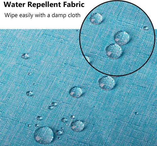Vista 5 de Fundas de Cojines para Asientos de Patio, Fundas Deslizantes Lavables de Repuesto, Funda Impermeable para Cojín de Almohada de Silla de Muebles