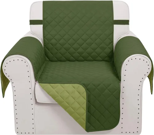 Vista 68 de Fundas para Silla Reclinable Reversibles Funda de Sofá para Mascotas Protector de Muebles Lazy Boy (Silla 23'', Beige/Beige)