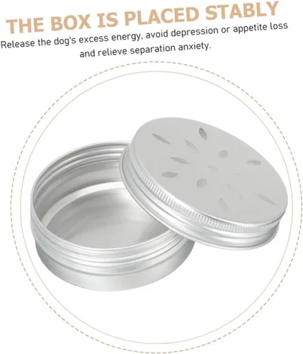Vista 2 de DOITOOL 2 sets Perro Aroma Formación Caso Agujeros para Olfatear 2.7 fl oz Aluminio Scent Estaño para Perro Agilidad Entrenamiento 6 unids*2