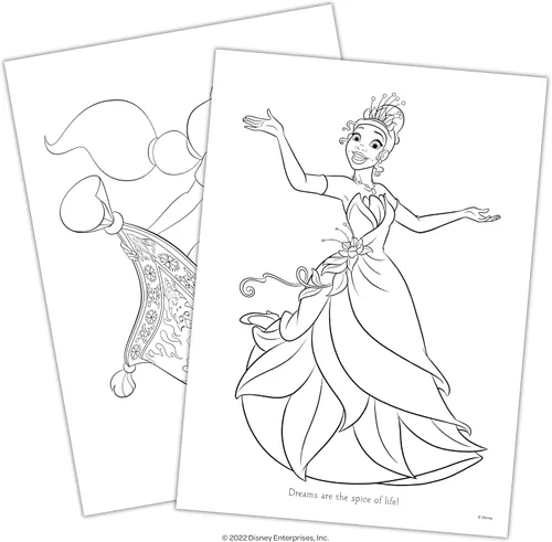 Vista 3 de Disney Princess Create-A-Scene Más de 80 Pegatinas Bloc de actividades para colorear
