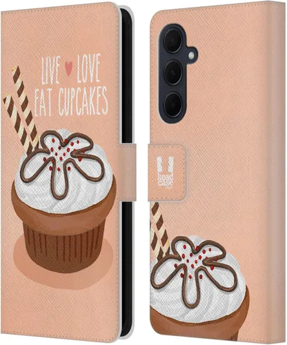 Vista 136 de Head Case Designs Assortment Cupcakes Happiness Leather Wallet Case Compatible with Samsung Galaxy A07 4G Surtido