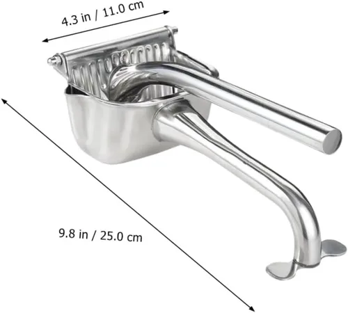 Vista 3 de Stainless Steel Manual Fruit Juicer Squeezer for Citrus Lemons Limes and Oranges Ergonomic Handle Labor-saving Citrus Press for Household Use Easy