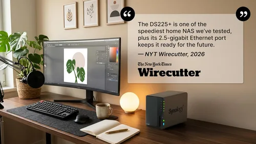 Vista 13 de Synology DiskStation DS225+ de 2 bahías (sin disco)