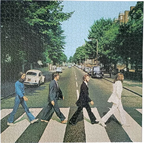 Vista 4 de Factory Entertainment The Beatles Abbey Road - Rompecabezas de doble cara (1000 piezas)