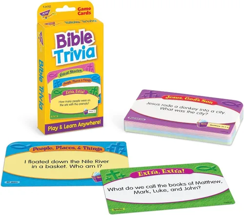 Vista 3 de TREND enterprises, Inc. Tarjetas de desafío de trivia bíblica