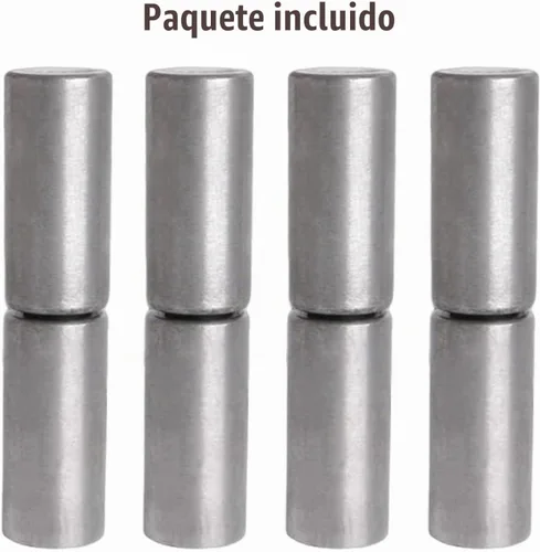 Vista 7 de 4 bisagras de barril soldables de 4 x 1 pulgada, acero resistente de soldadura en bisagra de puerta de bala, capacidad de carga de 1200 libras