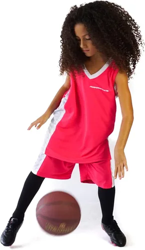 Vista 8 de Conjunto de camisetas de baloncesto prémium para niños, camisetas deportivas y pantalones cortos deportivos para jóvenes y niños de 6 a 12 años