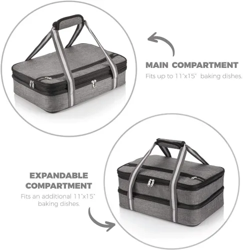 Vista 11 de Stack Store Plus More Cazuela aislada para alimentos calientes o fríos, soporte para lasaña para picnic, comida, cocina, se adapta a platos de horno