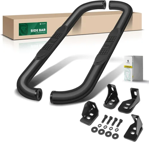 Vista 11 de YHTAUTO - Estribos de 3 pulgadas para Chevy y GMC, cabina estándar/cabina regular Cromo
