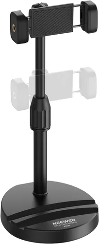 Vista 9 de NEEWER Basics - Soporte magnético para teléfono para escritorio, mesa superior de 360°, soporte para teléfono celular, soporte de abrazadera
