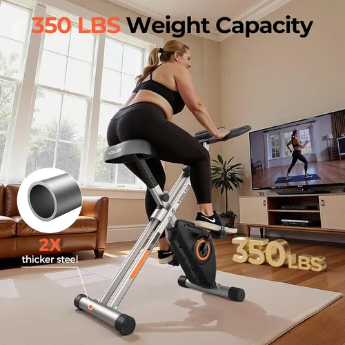 Vista 2 de YOSUDA Bicicleta plegable de ejercicio - Bicicleta fija plegable para entrenamiento en el hogar