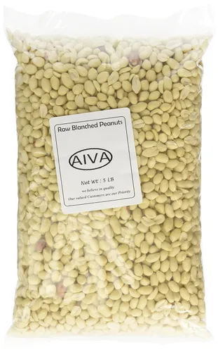 Vista 2 de Cacahuetes blanqueados crudos - Caja de 5 lb
