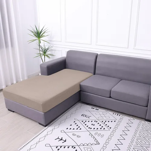 Vista 160 de hyha Fundas impermeables para sofá seccional, fundas de cojín Beige