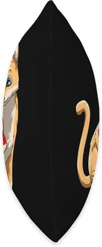 Vista 2 de T-Shirts and Gifts With LGBTQ Cats Cute LGBTQ Pride Anime Kawaii Girl - Almohada de 16 x 16 pulgadas, multicolor