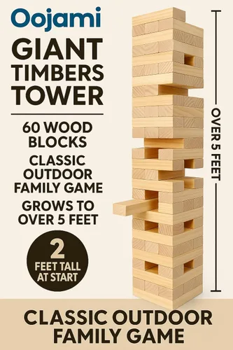 Vista 2 de Madera Gigante con funda de transporte Tumbling
