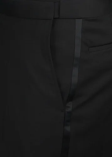 Vista 6 de GN GIORGIO NAPOLI Traje de esmoquin para hombre 1 botón pico solapa chaqueta ajustable