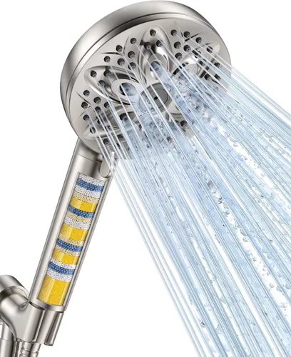 Vista 8 de JDO High Pressure Filtered Shower Head with Handheld, Chrome