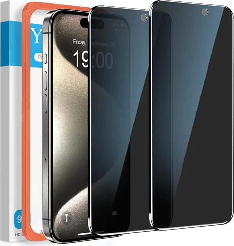 Vista 15 de YMHML Paquete de 2 protectores de pantalla de privacidad compatibles con iPhone SE 2020 2ª 2022 de 3ª generación, iPhone 8, 7, 6S, 6, 6, 6
