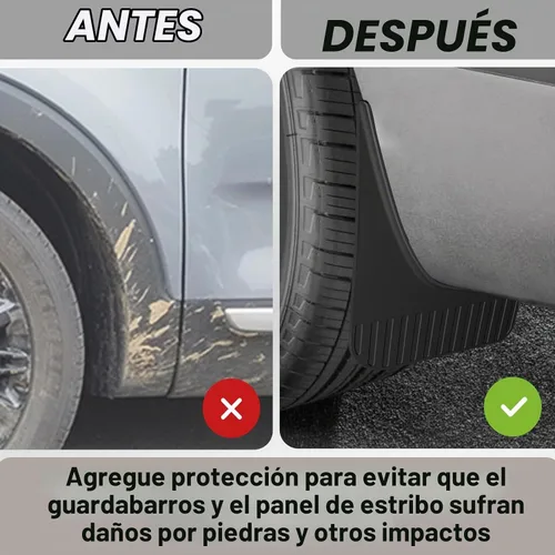Vista 6 de Muslogy Protectores de barro compatibles con Kia Telluride 2020-2025 2026, accesorios protectores de barro delanteros y traseros, 4 unidades sin