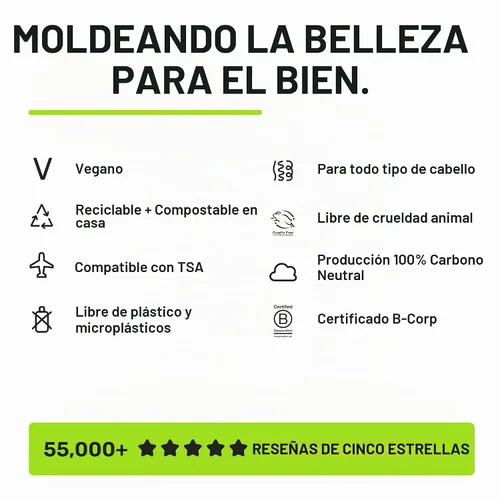 Vista 8 de Ethique Barra Acondicionadora Volumizante con Biotina, 2.12 oz