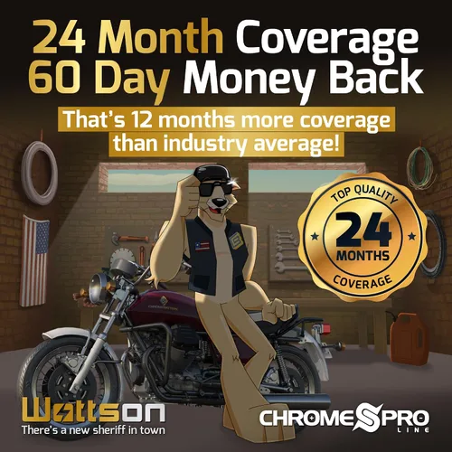 Vista 4 de Chrome S Pro iGel 12-BS Batería de reemplazo libre de mantenimiento de 12V 11Ah para ATV, motocicleta, motos acuáticas, scooter, UTV y más