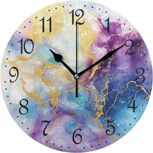 Vista 13 de ALAZA Reloj de pared de vaca de granja de 10 pulgadas, funciona con pilas, silencioso, sin tictac, decoración del hogar para cocina, sala de estar