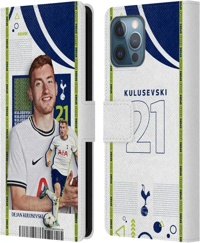 Vista 60 de Head Case Designs Officially Licensed Tottenham Hotspur F.C. Cristian Romero 2022/23 First Team Leather Wallet Case Compatible with Apple iPhone 11