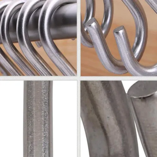Vista 5 de Axe Sickle Ganchos en S de acero inoxidable 304 de 3 pulgadas, gancho para colgar en forma de S, gancho utilitario para colgar y uso utilitario