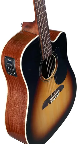 Vista 4 de Alvarez Regent RD26CESB Dreadnought - Guitarra acústica y eléctrica Sunburst/Gloss