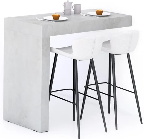 Vista 60 de Mobili Fiver Evolution - Mesa alta de bar de cocina fabricada en Italia Ahorra Espacio, Mesa de altura de mostrador montada en la pared para 1