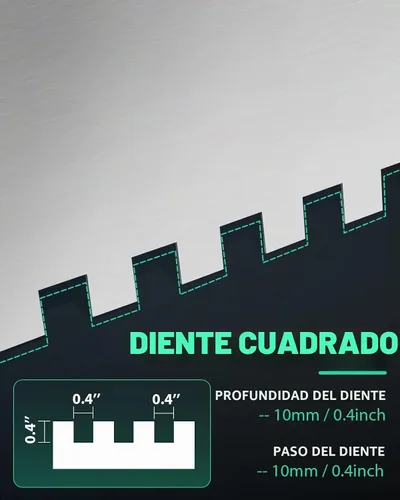 Vista 3 de Tile Tools - Paleta grande de azulejos de 24 pulgadas con muesca cuadrada de 2/5" x 2/5", esparcidor de adhesivo para azulejos, perfecta