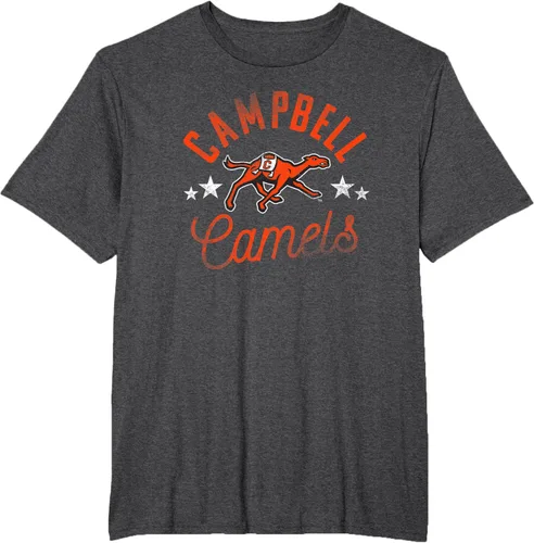 Vista 11 de Campbell University Camiseta con logotipo de Fighting Camels, Gris