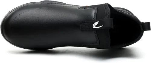 Vista 3 de Zapatos de chef para hombre, antideslizantes, a prueba de agua, botas de trabajo para hombre, zuecos cómodos, zapatos de enfermería para jardinero
