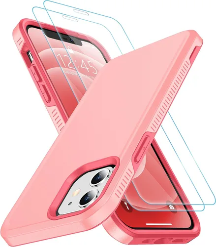 Vista 19 de SPIDERCASE Funda diseñada para iPhone 12/iPhone 12 Pro, protección contra caídas de grado militar de 10 pies, con 2 protectores de pantalla