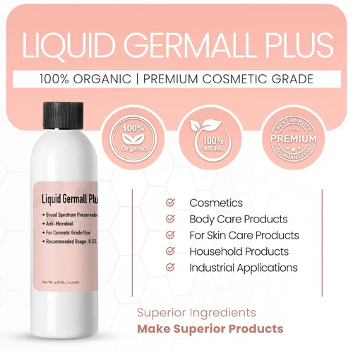 Vista 3 de Germall Plus - Conservante natural - Líquido transparente - Excelente conservante de amplio espectro compatible con la mayoría de los ingredientes