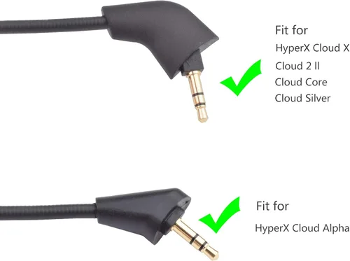 Vista 3 de Alitutumao - Micrófono para juegos de micrófono desmontable de 0.138in, compatible con Cloud Alpha SAlphaCloud9 Edition Gaming Headset