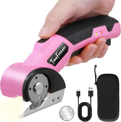 Vista 10 de Cortador de cartón eléctrico – ancho 1.3 pulgadas, longitud 9.06 pulgadas – Tijeras de cartón recargables adecuadas para parper, caja, cuero, tela