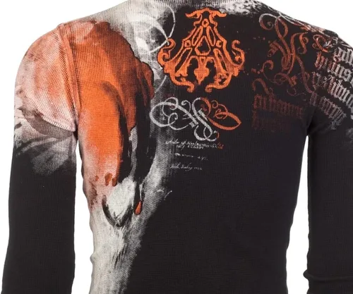 Vista 9 de Archaic by Affliction Men's Long Sleeve Thermal Shirt Night Watcher
