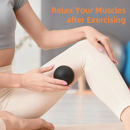Vista 3 de Pelotas de lacrosse para masaje para liberación miofascial, terapia de puntos de activación y terapia de yoga, pelota de masaje para los pies