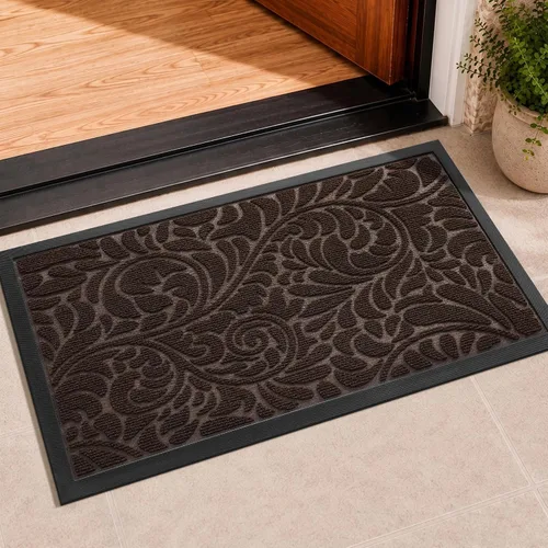 Vista 20 de Yimobra Tapete para puerta de entrada exterior, 29.5 x 17 pulgadas, impermeable, resistente, para puerta delantera, tapete antideslizante resistente
