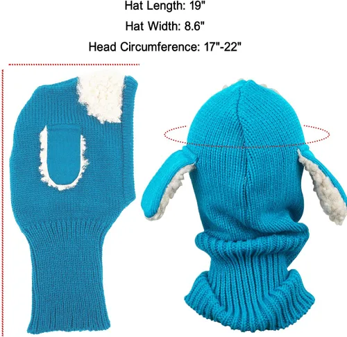 Vista 6 de Abrigo para invierno, que incluye gorra, bufanda, capucha y orejeras, para niñas o niños