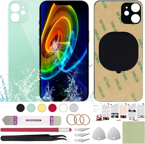 Vista 77 de Funda trasera de repuesto compatible con iPhone 8 de 4.7" + Herramientas profesionales (Gris espacial) Incluye herramientas profesionales, cinta