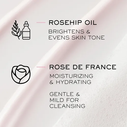 Vista 4 de Lancôme Créme Mousse Confort - Limpiador facial espumoso Limpiador en crema reconfortante y removedor de maquillaje con aceite de rosa mosqueta