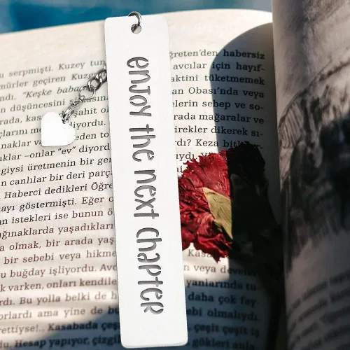 Vista 5 de Enjoy The Next Champer - Marcapáginas inspirador para mujeres, compañeros de trabajo, escritores, amantes de los libros, regalos de jubilación