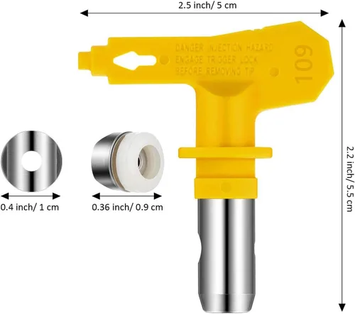 Vista 2 de Puntas de pulverización reversibles sin aire para pulverizador de pintura sin aire (109)