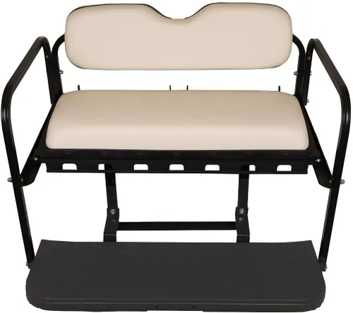 Vista 3 de Mach3 Yamaha G19 / G22 Kit de asiento trasero abatible para carrito de golf Blanco
