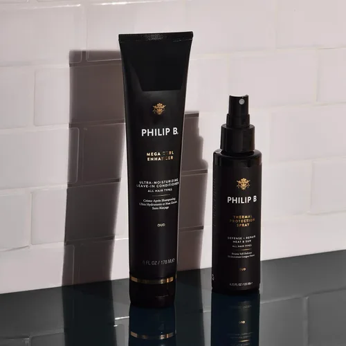 Vista 6 de PHILIP B Spray de protección térmica de 2 onzas (2.0 fl oz) Rellena, brilla y protege el cabello de las herramientas para el cabello calentadas