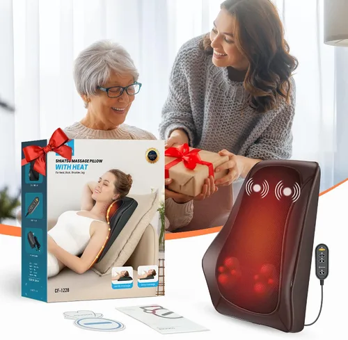 Vista 9 de COMFIER Masajeador de cuello Shiatsu y almohada de masaje