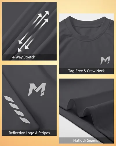 Vista 17 de Moozava Camiseta térmica de compresión para niños, manga larga, forro polar, para jóvenes, para fútbol, béisbol, fútbol, capa base